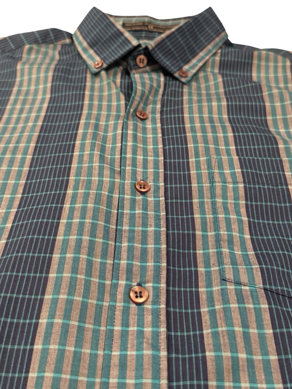 Vintage 1990’s Levi’s Blue Stripped Cotton Button Up Shirt Size Medium