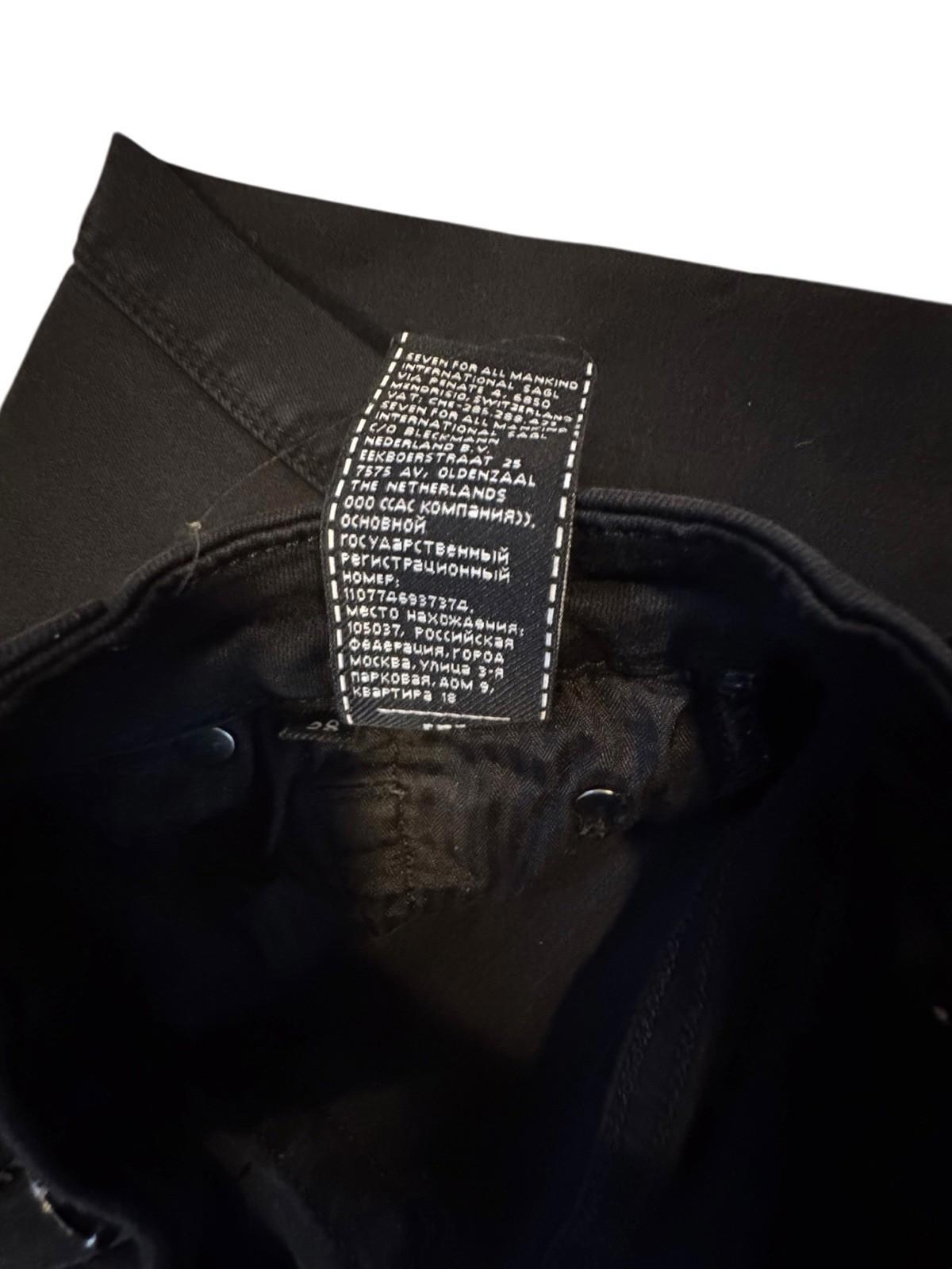 7 For All Mankind Jeans Womens Black Kimmie Bootcut Stretch Size 28 Excellent