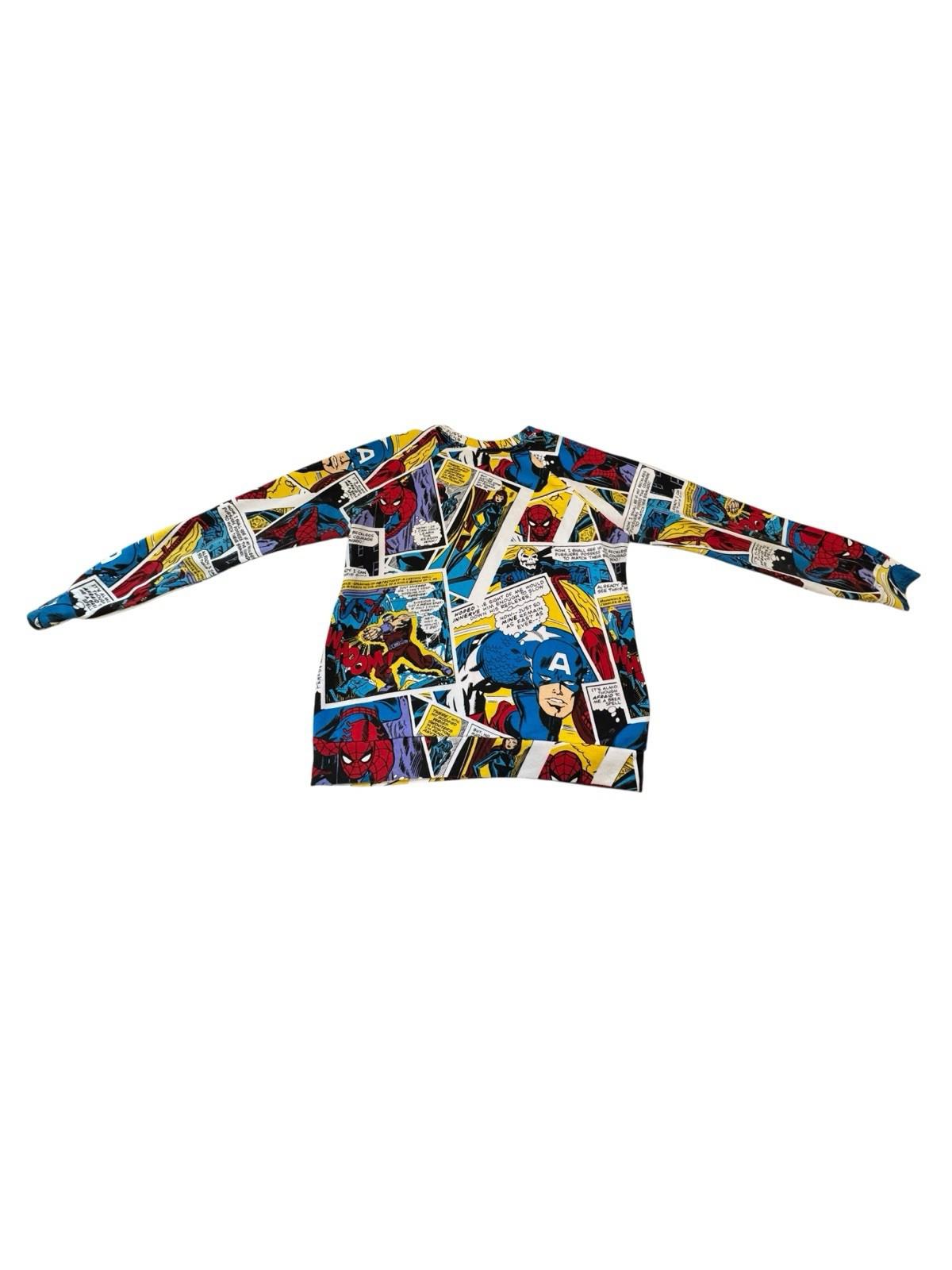 Marvel Comic Strip Long Sleeve Shirt Comic Book Size Medium