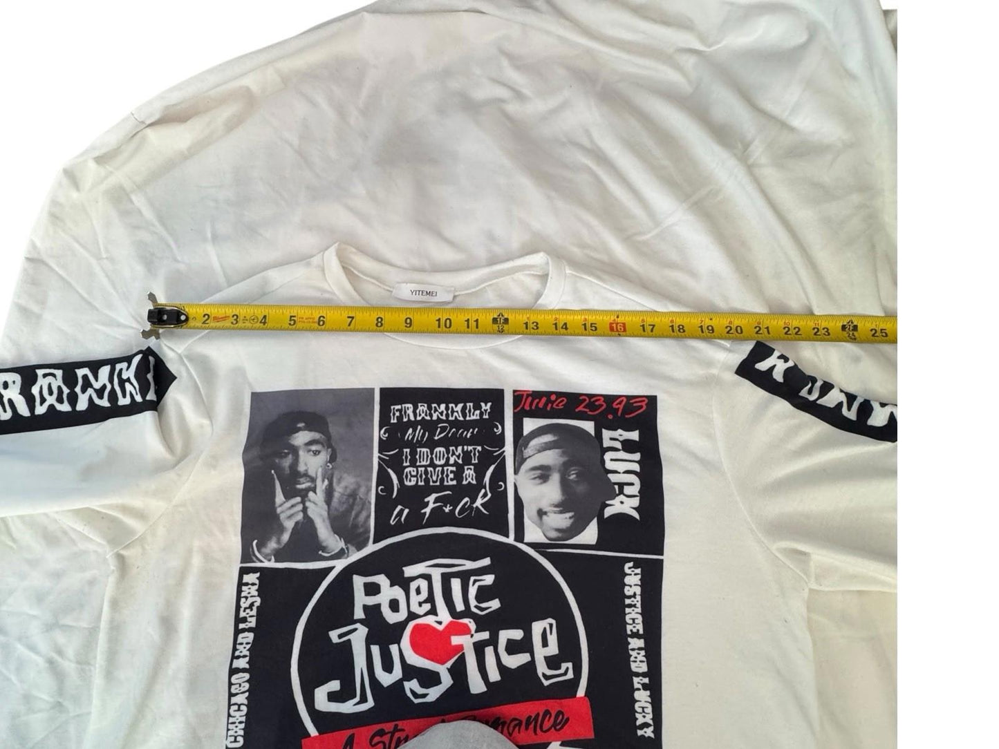 Tupac Shakur Poetic Justice Lightweight Sweatshirt Size XL