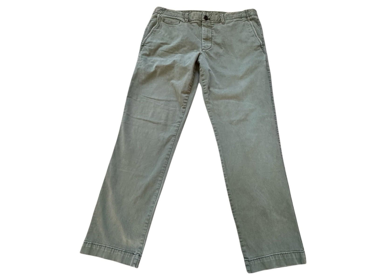 Vintage GAP KHAKIS Slim Y2K Army Green Chino Pants Mens 34 x 30