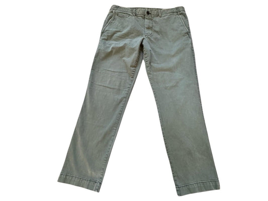 Vintage GAP KHAKIS Slim Y2K Army Green Chino Pants Mens 34 x 30