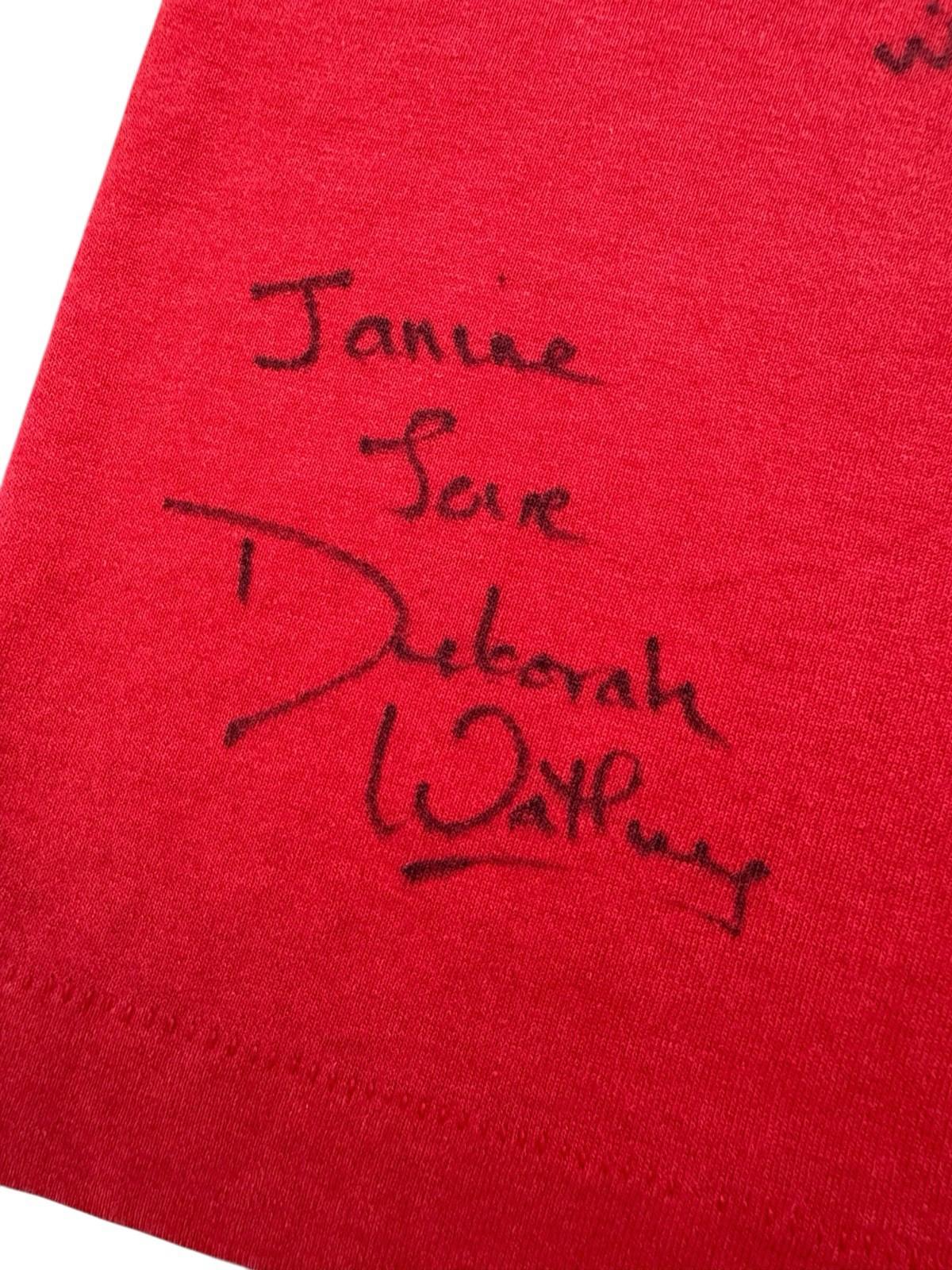 Signed Vintage 1989 BBC Doctor Who Tee T-Shirt Red Mens Large Cancel Year