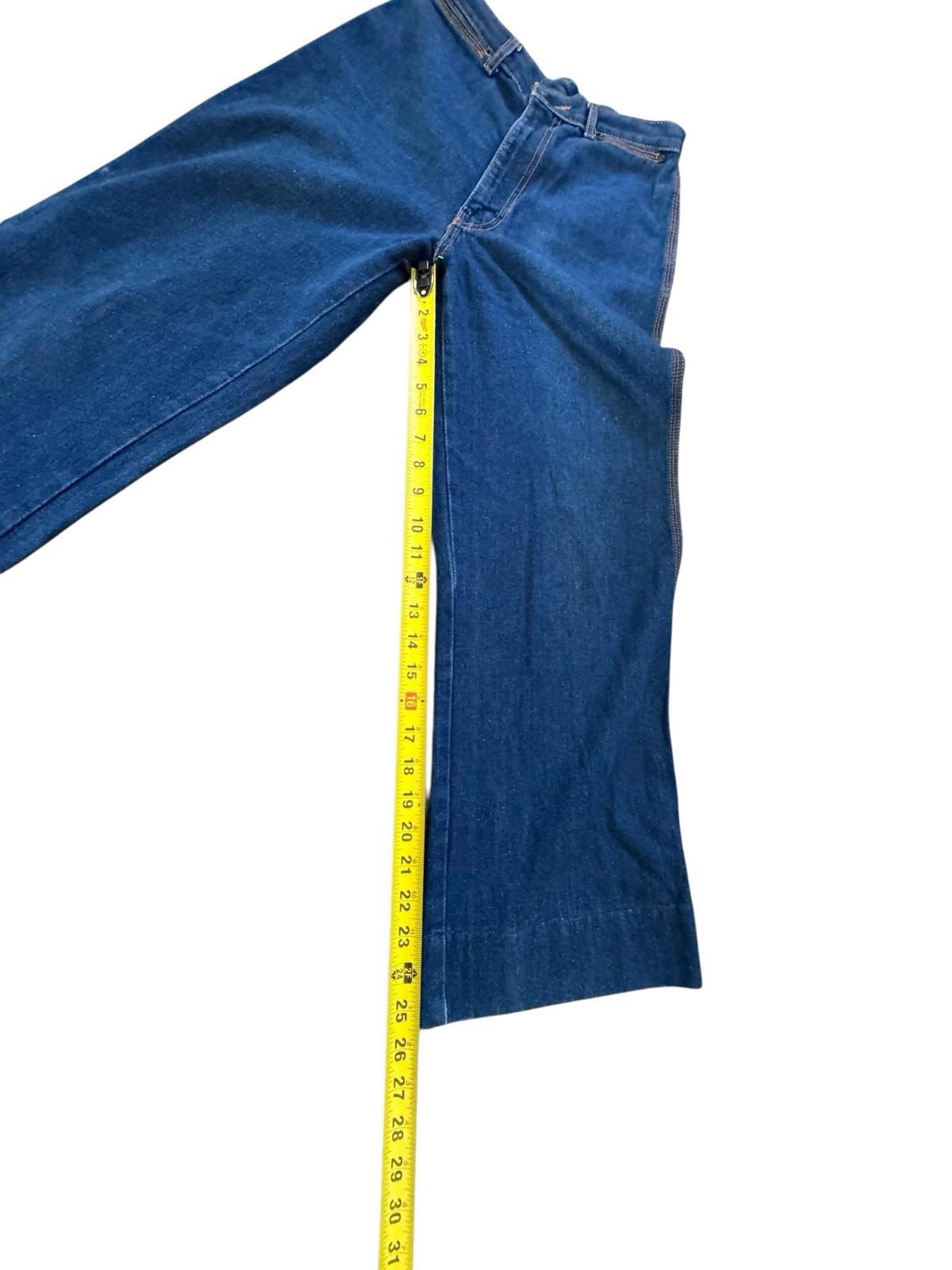 Vintage Britannia Jeans Wide Leg Sailor Pocket Denim Flare Blue Jeans Womens 10