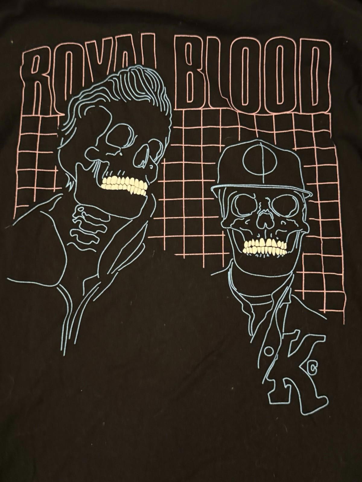 Royal Blood Black Mammoth Records Long Sleeve Tshirt Tee Shirt Size Medium