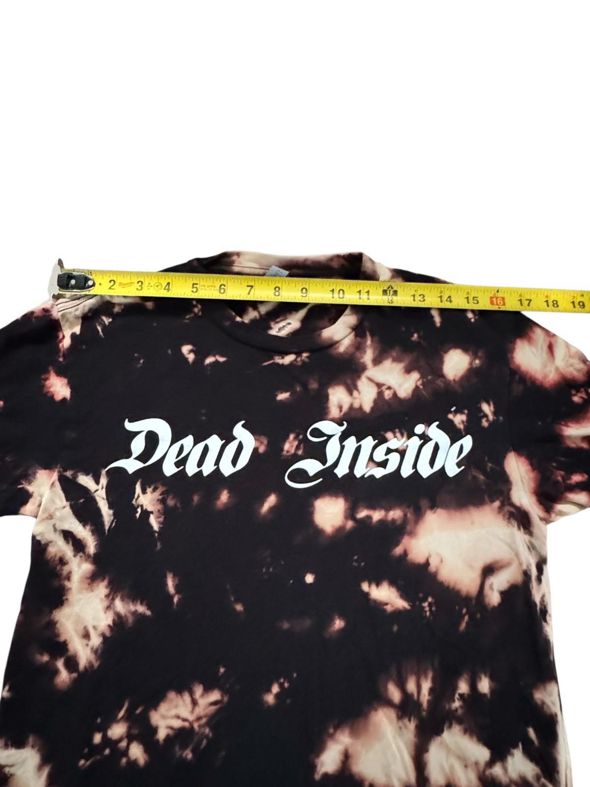 Eclipse Acrylic Dead Inside Tie Dye Tee Black Small