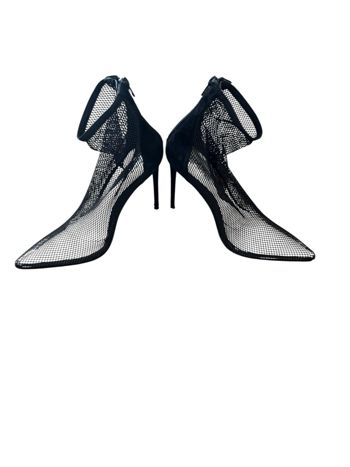 Steve Madden Mesh And Suede Stiletto Heel Shoes Size 7.5