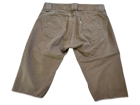 Vintage Levi's Tab Twills Brown Four Pocket Shorts Size 11 White Tab