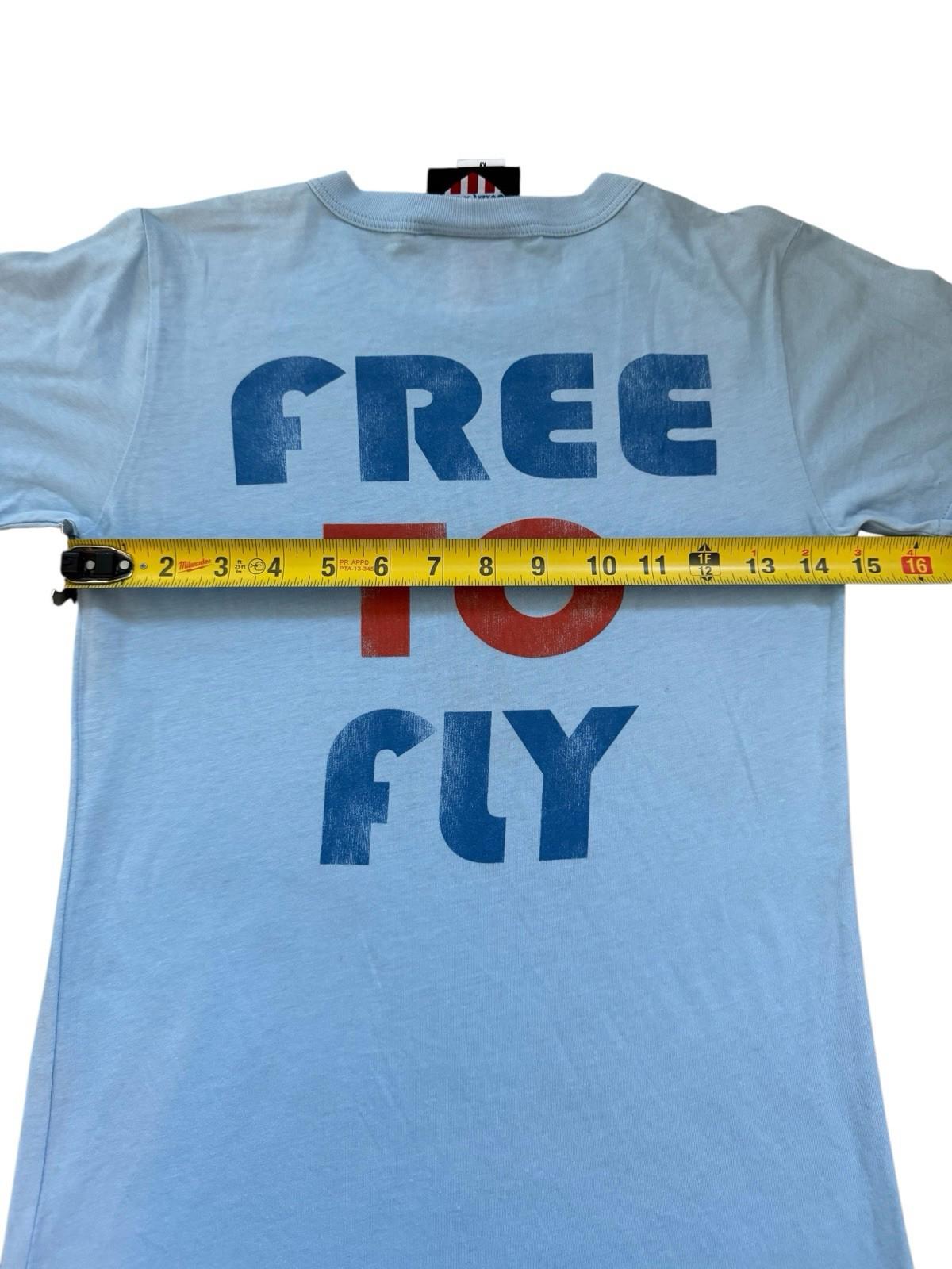 Double Sided Junk Food Superman Free To Fly T-Shirt Size Medium FREE SHIPPING!