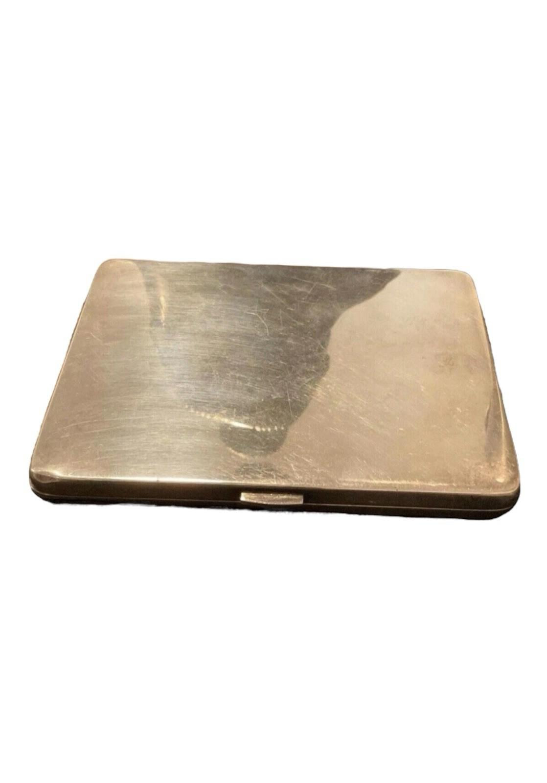 Deco Tiffany Italy Sterling Silver Cigarette Business Card Carrying Case 178g