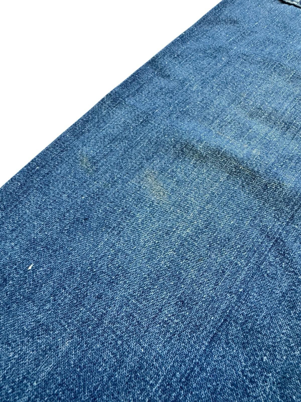 1970’s Seafarer Dungarees Vintage Denim Bell Botton Navy Jeans Size 28x24