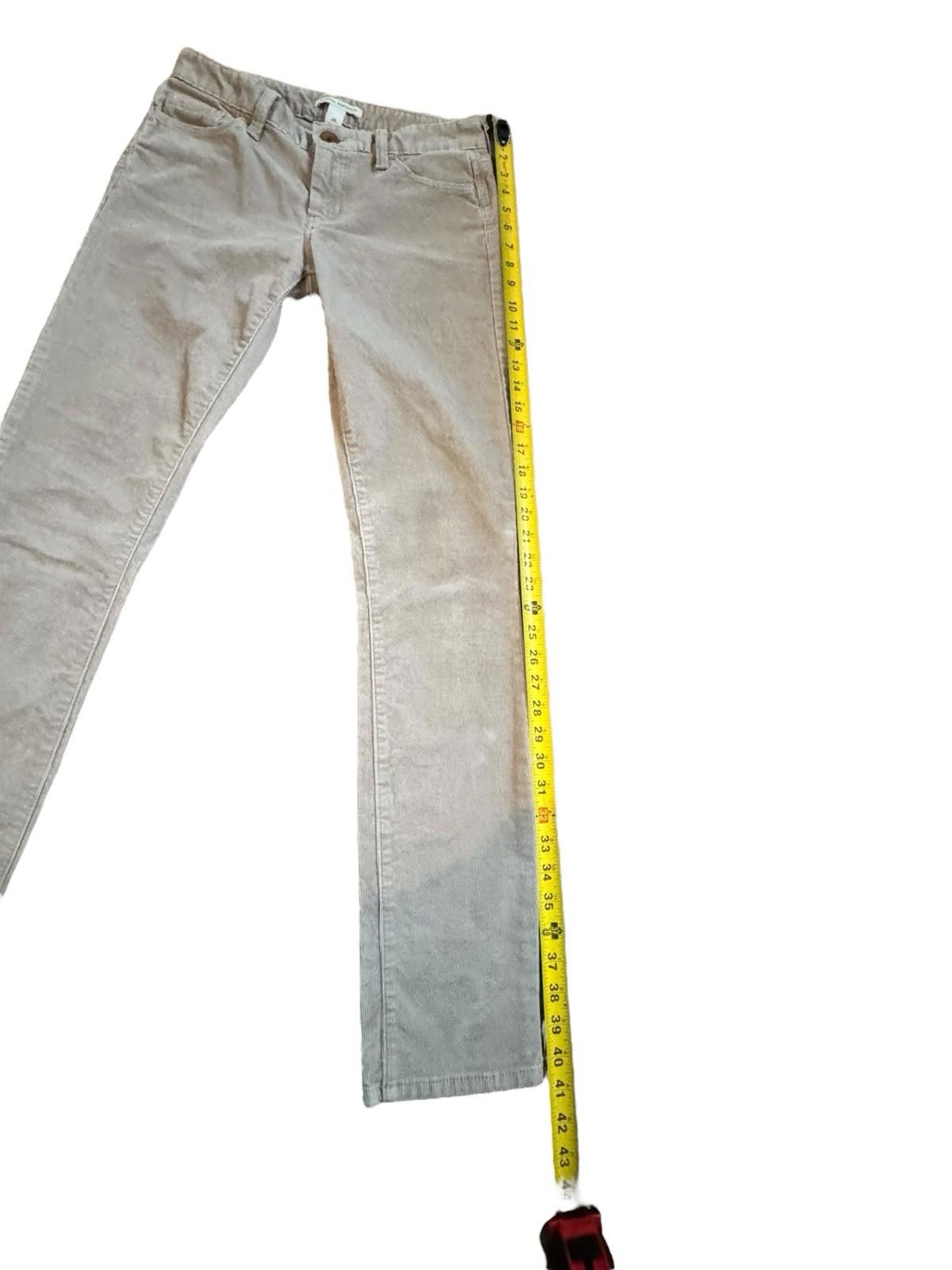 BANANA REPUBLIC Beige Tan 2012 Millstone CORDUROY Women's JEANS Size 26